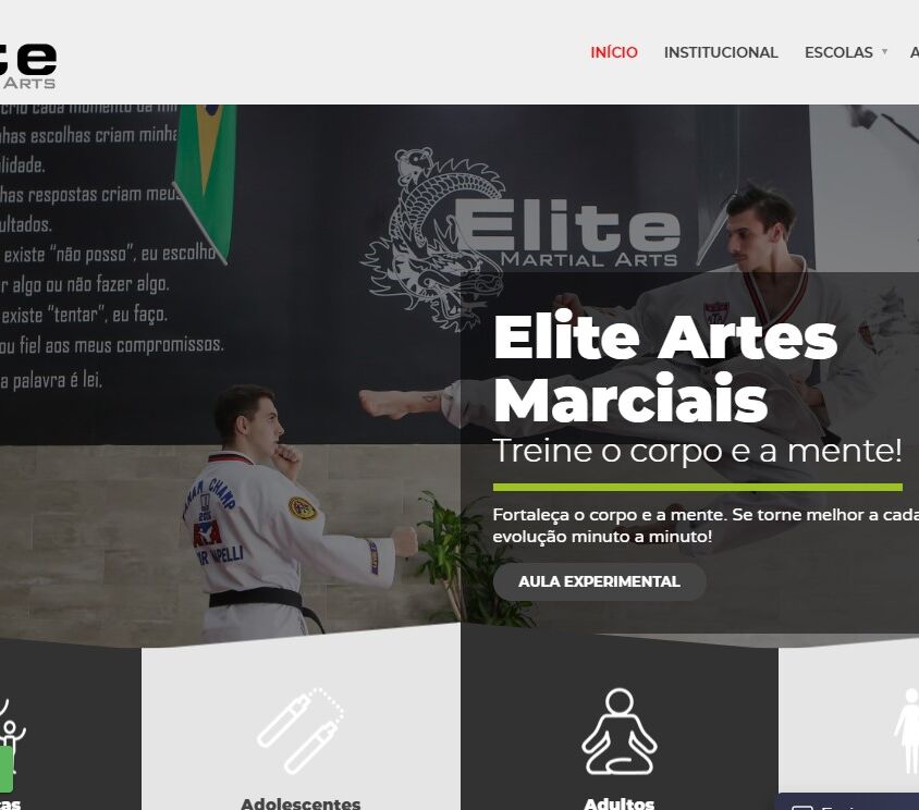 Elite Artes Marciais – WebSite